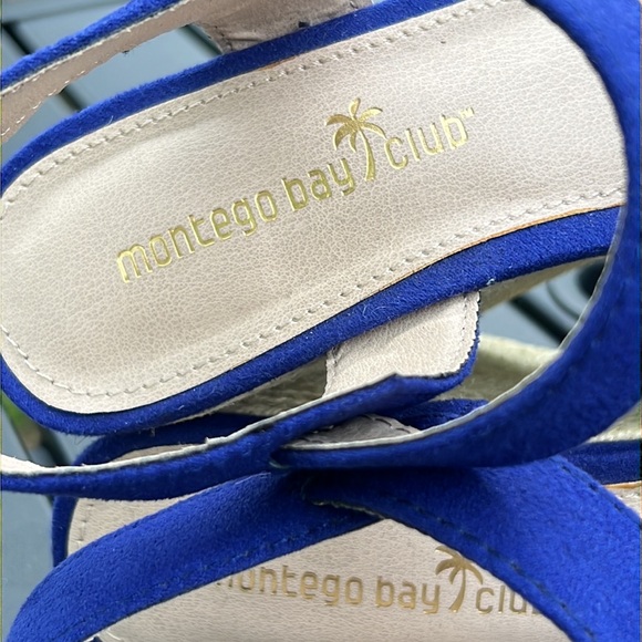 Cobalt Blue Montego Bay Club Wedge Sandals - Picture 6 of 9